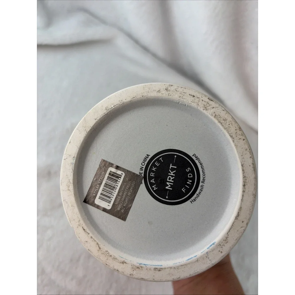 Market Finds Gray Ceramic Canister with Bamboo Lid Gather Together Storage Jar